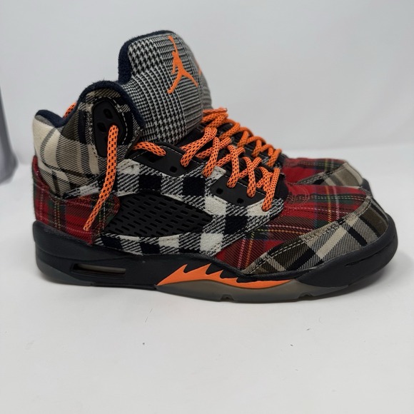 Jordan Other - Nike Air Jordan 5 Retro GS FD4814-008 Youth 5.5Y Shoes Plaid Athletic Sneaker